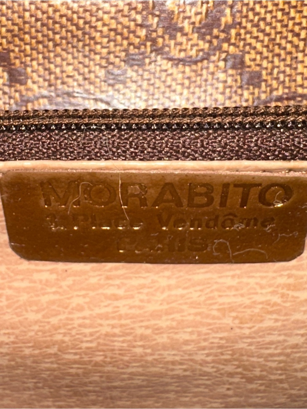 Vintage Morabito Paris Monogram Canvas Shoulder Bag | France 70s | Vendôme Logo - Picture 12 of 12
